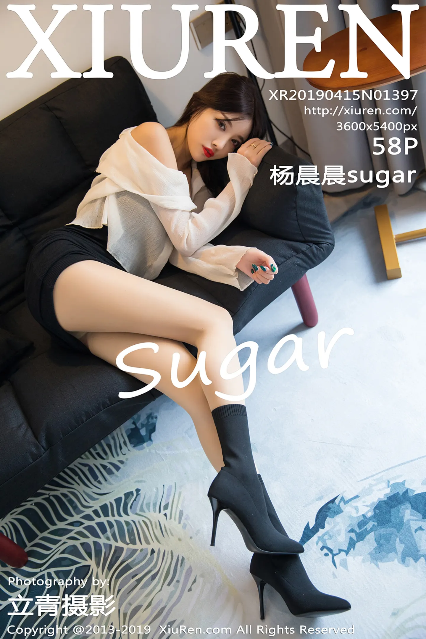 [XiuRen秀人网]No.1397_女神杨晨晨sugar私房薄纱配黑色内衣秀完美身材诱惑写真58P-秀人网 - XiuRen.Pro